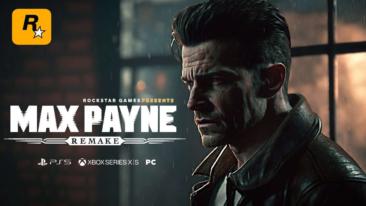 Max Payne Remake Rockstar Games presents jaw-dropping action packed dynasty bullet-time noir PS5 Xbox Series PC COMING SOON
